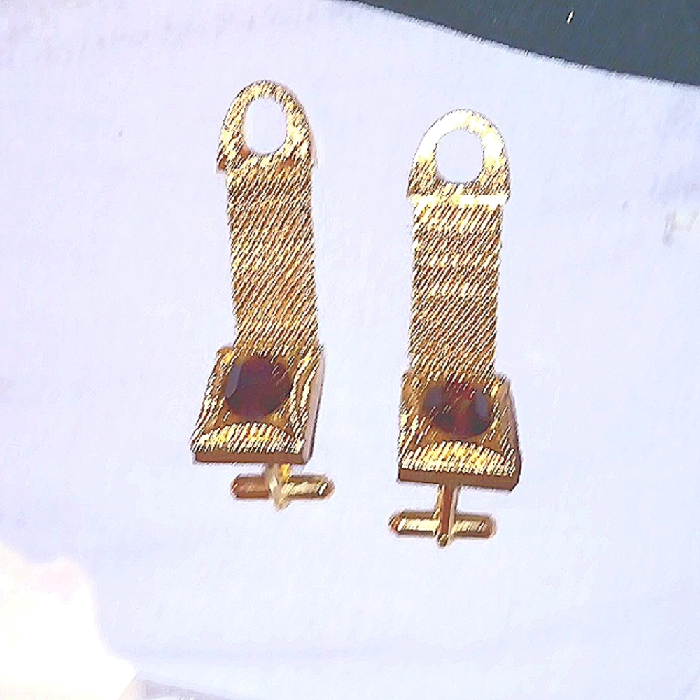 Vintage SWANK Mesh Wrap Around Cuff Links cufflinks